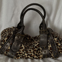 Sac à main pour femme de grande taille, imprimé léopard personnalisé, style vintage Y2k, cuir PU de luxe, impression numérique, design de créateur