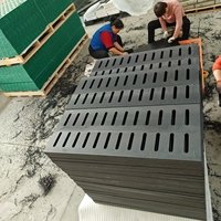 Panneau de drainage durable en plastique PE Couverture d'égout Panneau de gouttière Grille Composite Couverture de puits avec CNC et services de coupe