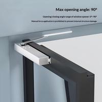 Actuador Eléctrico de Ventana Plegable Automático de Aleación de Aluminio Moderno de 24V CC con Montaje por Tornillos Inteligente y Función WIFI Opcional para Villas
