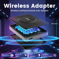 Carlinkit, Adaptador de Carplay con Cable a Inalámbrico, Hicar HDMI USB MMB 2.4G 5G Wifi, Conexión Rápida, Ai More Android Box para Tesla Modelo 3 X Y S