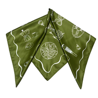 Écharpes en satin de haute qualité, motif luxueux, écharpe en soie personnalisée pour fête, mariage