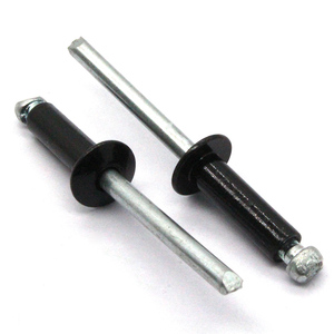 Remaches de Alta Calidad a Bajo Precio, Remaches Metálicos Anodizados en Negro, Remaches Ciegos de Cabeza Abombada, Remaches Ciegos de Aluminio Sólido - Product Image 1