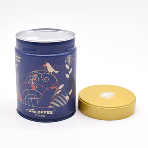 Tùy Chỉnh Cấp Thực Phẩm Rỗng Sang Trọng Trang Trí Trà Tin Gia Vị Cà Phê Trà Hộp Thiếc Bao Bì Kín Màu Đen Vòng Lỏng Trà Tin - Product Image 1