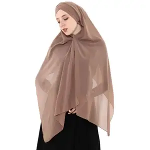 2019 Wholesaler Fashionable Lady Plain Color Women Ready To Wear Hijab With Owl Pendant