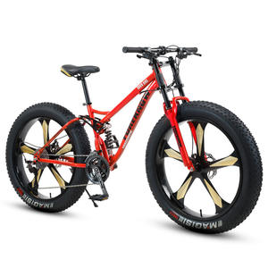 دراجة بإطارات كبيرة فائقة العرض 4.0 للبالغين والطلاب، دراجة جبلية بسرعات متغيرة للطرق الوعرة والشواطئ والثلوج، 21 سرعة مع فرامل قرصية وممتص للصدمات - Product Image 3