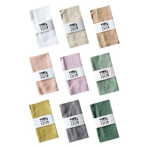 Khăn trà vuông vải lanh bán buôn xuyên biên giới 40x40cm phong cách Nhật Bản, có thể tùy chỉnh, chất liệu trơn, khăn ăn cưới kiểu Tây - Product Image 5