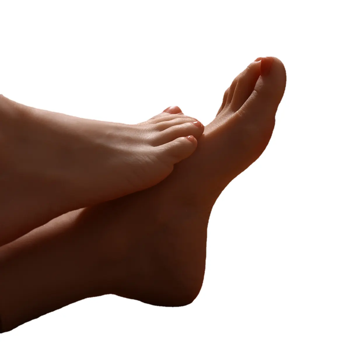 CRAFT [modèle de pied en silicone platine] type pieds de beauté talons hauts en jade vivant, fétiche des ongles, bas de contrôle des léchages