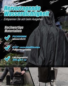 Chaqueta Multifuncional con Capucha <span class=keywords><strong>para</strong></span> Adultos, <span class=keywords><strong>para</strong></span> Montañismo, Senderismo, Uso en Motocicleta/Eléctrica, <span class=keywords><strong>para</strong></span> Comercio Exterior - Product Image 3