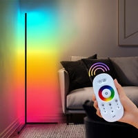 Lampe de sol moderne et minimaliste avec télécommande, style nordique, pour la maison, luminaire décoratif d'intérieur, rvb, vente en gros, w