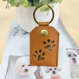 Vật nuôi chân hình da <span class=keywords><strong>Keychain</strong></span> chó mèo lông lưu niệm <span class=keywords><strong>Keychain</strong></span> chó tóc Collector Keyring quyến rũ cho túi ví - Product Image 5