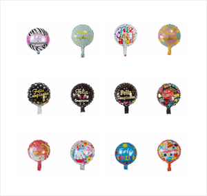 Happy Birthday Theme 10 Inch Party Supplies <b>Decoration</b> for Kids Ornament Foil <b>Balloon</b> - Product Image 1