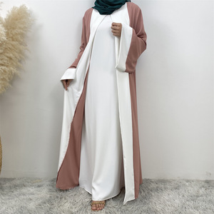 2025新到伊斯兰服装阿巴亚和服开衫穆斯林内装和出两件套阿巴亚 - Product Image 3