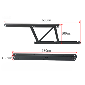 B08-2 <span class=keywords><strong>Meuble</strong></span> de salon moderne Table basse en métal robuste réglable Mécanisme de levage pratique Conception pliable durable - Product Image 2