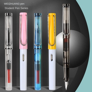 <span class=keywords><strong>Pluma</strong></span> Estilográfica de Plástico de Alta Calidad con Logotipo Personalizado para Estudiantes, Varios Colores, Punta de Acero Inoxidable, Venta al Por Mayor - Product Image 2