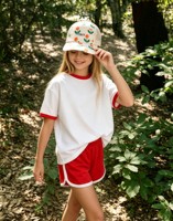 Ensemble court d'été respirant pour bébés et enfants (garçons et filles) – T-shirt oversize et short 100 % coton – Tenue décontractée et sportive