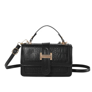 Sac à bandoulière de voyage en similicuir, nouvelle mode de niche, petit format carré, avec fermeture éclair, pour cosmétiques, à chaîne, de marque unique - Product Image 2