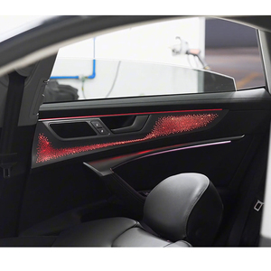 Kit d'éclairage d'ambiance pour Audi A7L/C8 2022-2025 avec accessoires de garniture LED 64 couleurs effet ciel étoilé blanc carbone - Product Image 4