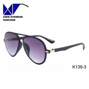 Gafas de Sol Aviador Personalizadas OEM de PC y Metal, Talla 50-18-135, Antideslumbrantes, UV400, para Niños y Adolescentes, Diseño Interno - Product Image 2