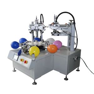 Machine automatique de sérigraphie sur ballons en PVC, dispositif de soufflage rotatif quatre couleurs avec moteur PLC - Product Image 4