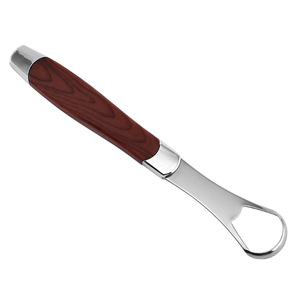 Stainless steel wood grain tongue scraper, tongue cleaner, tongue scraper, tongue brush, oral cleaning tool - Product Image 4