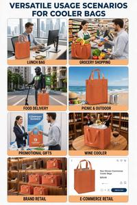 Bolsa Térmica Reutilizable para Alimentos, Bolsa de Compras, Bolsa Aislante con Lámina de Aluminio para Entrega de Comida - Product Image 5