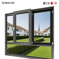 Ventanas Corredizas de Aluminio con Doble Acristalamiento Modernas, Certificadas por NFRC, con Rotura de Puente Térmico, para Proyectos Residenciales y Villas