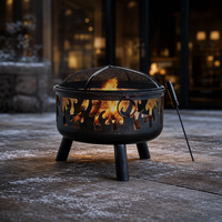 Barbecues, Brasero sans fumée, Poêle à charbon d'extérieur, Cheminée à bois pour jardin