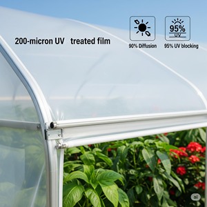 Poly Tunnel Kas Plastic Folie Uv-Resistente 200 Micron Ldpe Plaat Voor Broeikasstructuur En Agrarische Landbouw Gebruik - Product Image 2