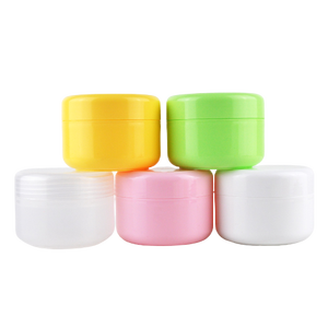 10g 20g 30g 50g 100g 150g 200g 250g pink green yellow clear white cosmetic plastic jars hair product plastic containers with lid