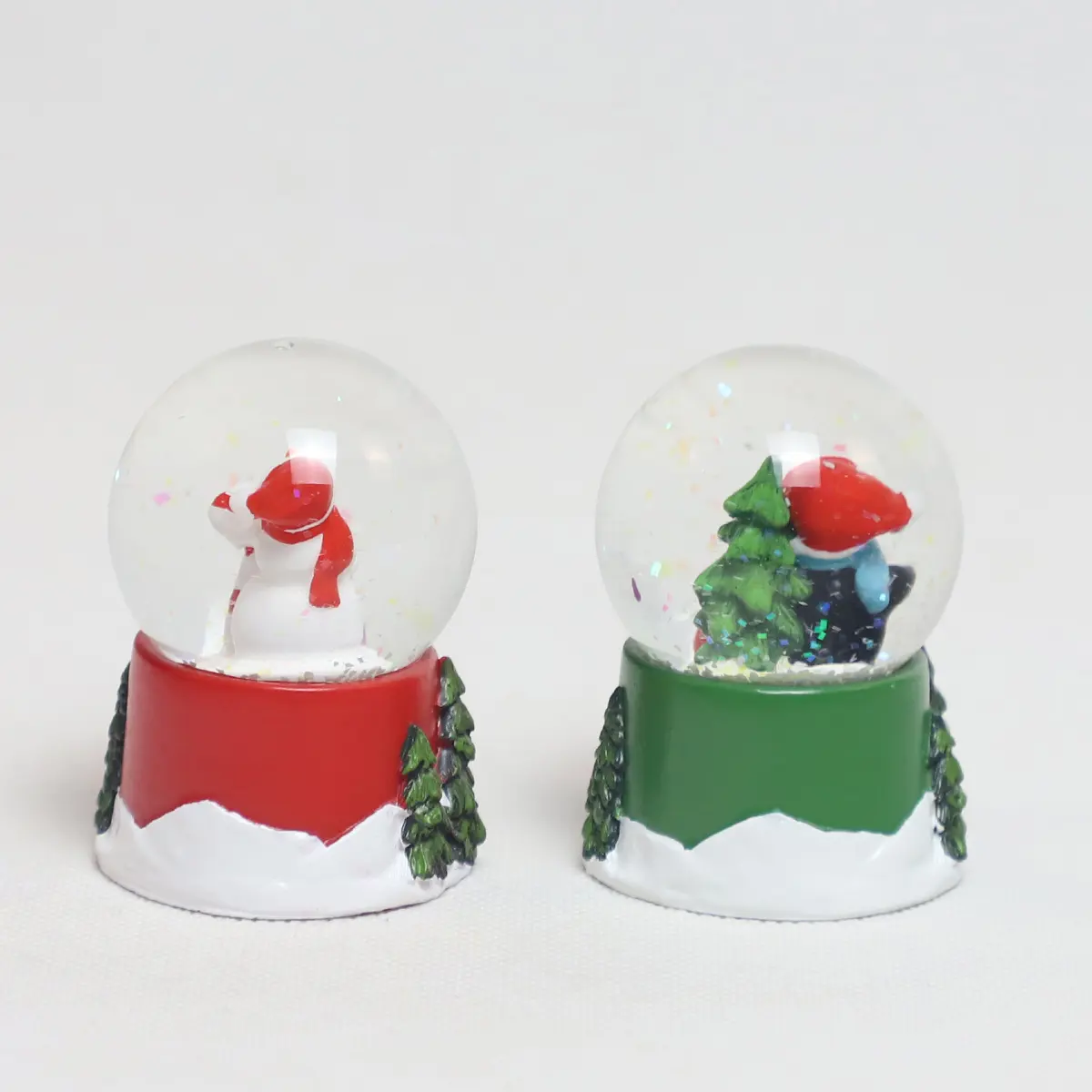 hot sale santa santa hand blown glass christmas tree glowing decoration crystal balls
