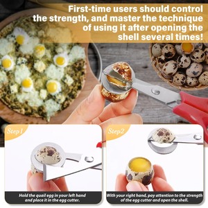 กรรไกรสแตนเลสสำหรับเปิดไข่นกกระทาและไข่นก  1 ชิ้น - Product Image 4