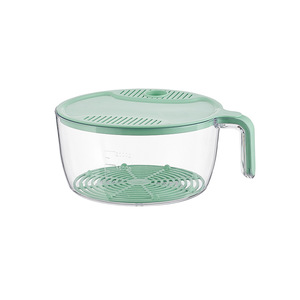 Lavador de verduras con mango de plástico, escurridor multifuncional de cocina para lavar y escurrir frutas y verduras - Product Image 4