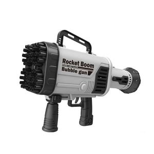 Pistola de Burbujas Automática Gatling para Niños, Color Negro y Rosa, con Luz y Ventilador, para Exteriores - Product Image 2
