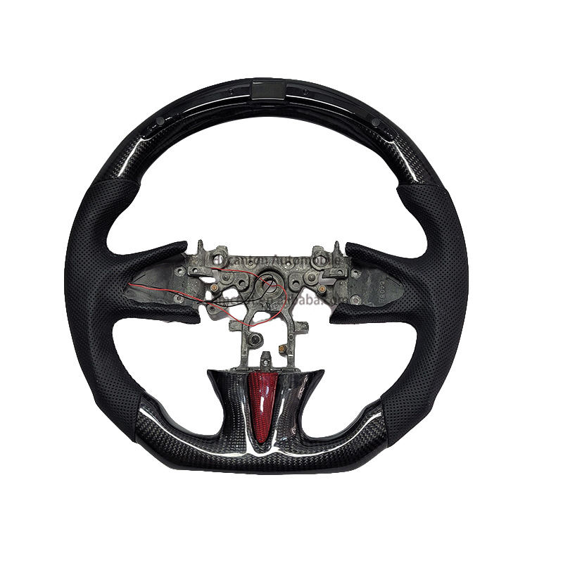 Leather+Carbon fiber+LED+black stitching