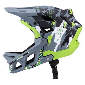 <span class=keywords><strong>Casco</strong></span> Integral de Ciclismo Todoterreno Verde Camuflaje, <span class=keywords><strong>Casco</strong></span> MTB Ligero de PC/EPS para Descenso, Certificado EN1078 - Product Image 4