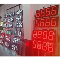 Module LED à 7 segments Oilshow-app RS485, taille 12 pouces, 16 pouces, 18 pouces, 24 pouces, écran de prix du gaz, télécommande numérique RF, panneau de prix