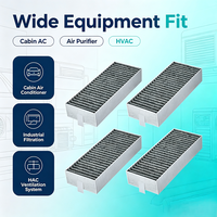 Filter HEPA Baru, Filter Karbon Aktif, Filter Udara Lipat, Pengganti Filter AC Kabin, Menghilangkan Bau, VOC, Asap, ODM, OEM