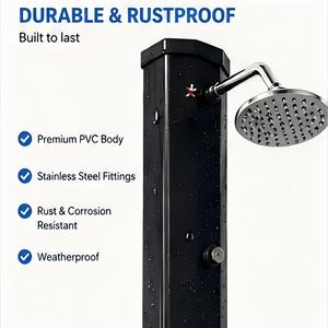 <span class=keywords><strong>Douche</strong></span> <span class=keywords><strong>solaire</strong></span> octogonale extérieure Jade 35L <span class=keywords><strong>avec</strong></span> robinet de rinçage des pieds et vanne de mélange <span class=keywords><strong>eau</strong></span> chaude et froide pour <span class=keywords><strong>piscine</strong></span>, jardin, plage, complexe hôtelier - Product Image 4