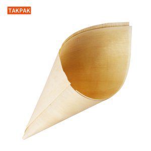 Cône en bois biodégradable <span class=keywords><strong>de</strong></span> style japonais pour apéritifs <span class=keywords><strong>de</strong></span> dessert, salades dans les restaurants, les bars, les auberges et les dîners - Product Image 6