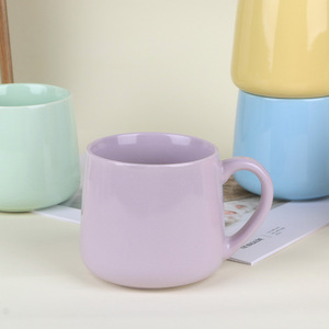 <b>Macaron</b> Colored Ceramic Mug Solid Minimalist Design For Home Use Water Cup Gift Present Ceramics Mugs Liling Hunan - Product Image 4