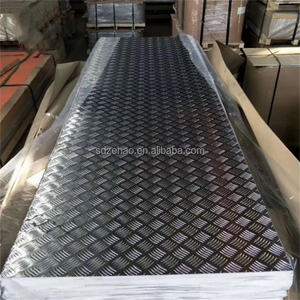 고강도 패턴 알루미늄 합금 플레이트 300x500mm 2mm 두꺼운 다이아몬드 디자인 산업 바닥 미끄럼 방지 절단 용접 - Product Image 3