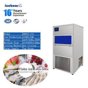 Máquina de Hielo en Escamas de 100 Kg/24 h a Precio de Fábrica para Pesca, Hormigón <span class=keywords><strong>y</strong></span> Panadería con Certificación ISO/CE - Product Image 2