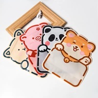 Sacs à fermeture éclair en forme d'animaux de dessin animé mignons pour emballer des bonbons, des biscuits et des cadeaux
