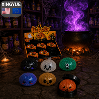 Boîte mystère surprise : Mini porte-clés Halloween, jouet squishy texture sucre en forme de dumpling, grande taille, vente en gros