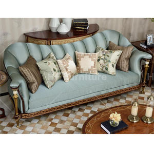 स्क्वायर कॉफी टेबल लिविंग रूम सिंगल सोफा 2+3 सीटर काउच के साथ सुरुचिपूर्ण प्राचीन चमड़े का सोफा - Product Image 2