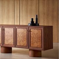 Mueble de Salón Moderno de Madera Maciza de Gran Capacidad con Estantes Ajustables para Oficina en Casa y Uso en Villas