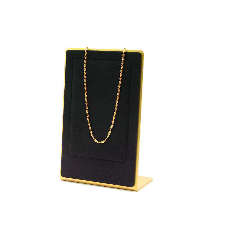 Microfiber vertical earring stand black