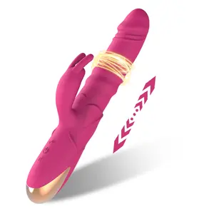 Neonislands sex toy big adult clit women 10 function dual motor luxury clitoral female thrusting g spot dildo rabbit vibrator
