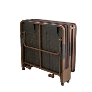 Muebles para el Hogar, <span class=keywords><strong>Cama</strong></span> Individual o Doble de Metal Ajustable y Plegable, Sofá <span class=keywords><strong>Cama</strong></span> <span class=keywords><strong>con</strong></span> Colchón Suave - Product Image 1