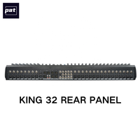 PAT KING Console de mixage audio stéréo professionnelle 16/24/32 canaux avec effets numériques, application et commande par bouton rotatif